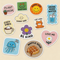 Cute Sticker Variety Pack Vinyl Decal | Assorted Kawaii Aesthetic Stickers for Laptop & Journal