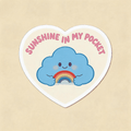Sunshine in My Pocket Rainbow Vinyl Sticker | Cute Heart Decal for Laptop & Journal